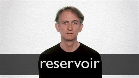 reservoir pronunciation|reservoir pronunciation british.